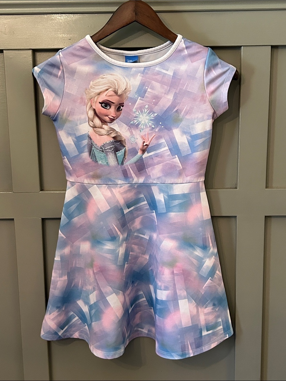Disney Frozen Elsa Dress Blue Purple Girls Size Medium 10-12